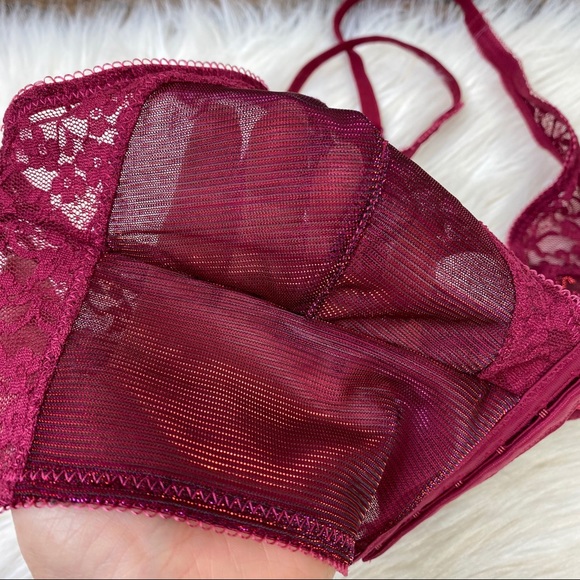 NWOT Free People Intimately corset lace mesh bra - Picture 4 of 5